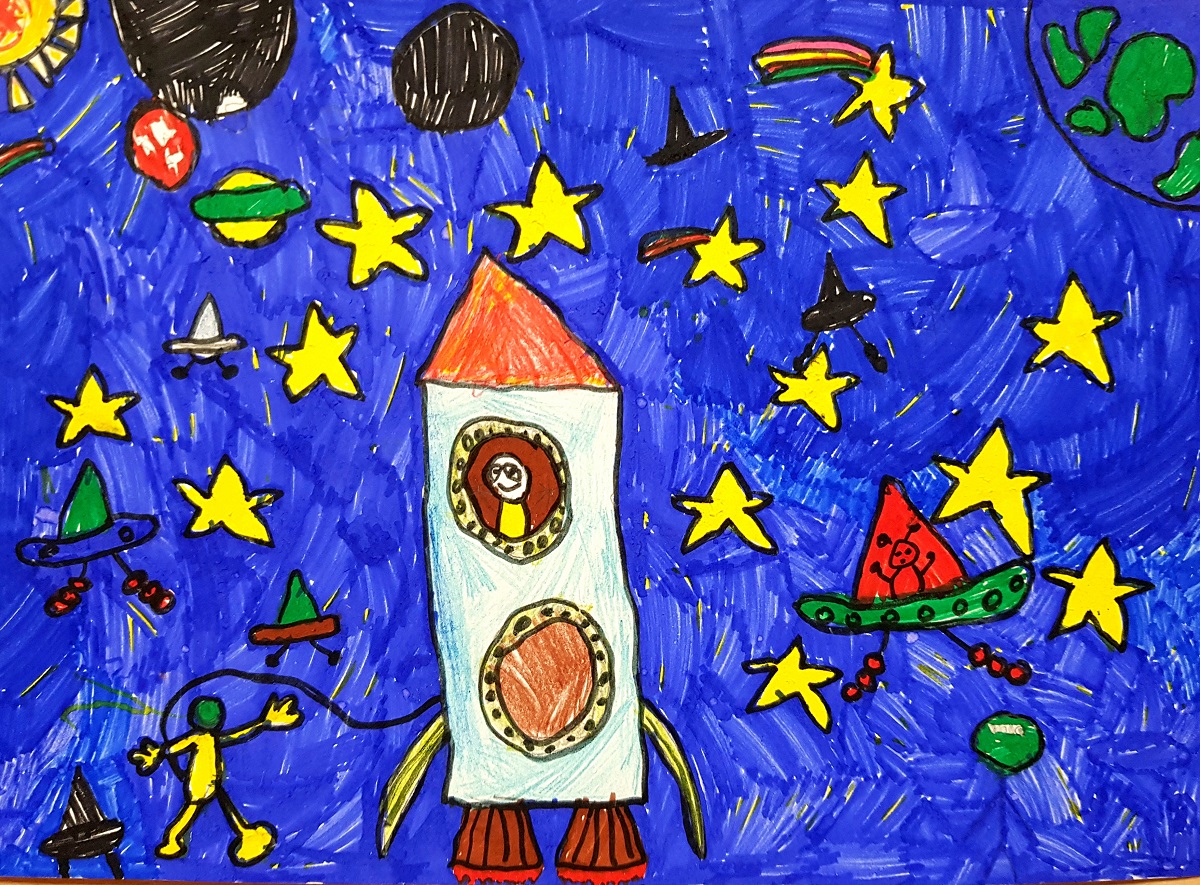 Детские рисунки про космос. Детский рисунок космос. Выставка рисунков космос. Выставка детских рисунков космос. Рисунки про космос для детей 5 лет